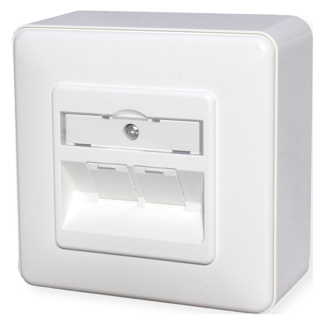 Metz Connect E-DAT modul 8/8(8) AP - Wanddose - RJ-45 X 2 (1309120002-E)