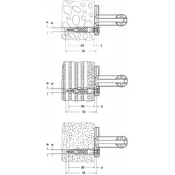 KEUCO PLAN Care Befestigungs-Set 1, 3x Holzschraube, 34990000100