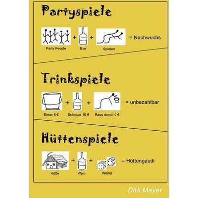 Trinkspiele Partyspiele Hüttenspiele, Taschenbuch von Dirk Mayer, BoD – Books on Demand, 978-3-8370-7594-6