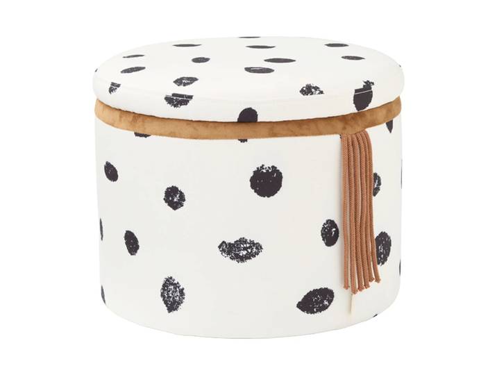 Kid s Concept Pouf avec rangement Pippi Ø40x30,5 cm Multi'