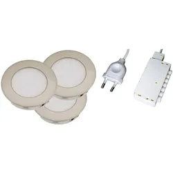 L&S, Einbauleuchte, LED Einbauleuchtenset Moonlight HV 230 V (Kunststoff)