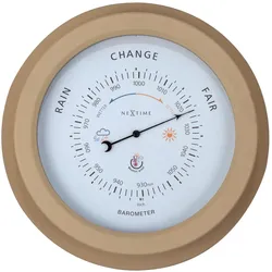 Nextime Barometer Orchid Ø 22 cm, Braun, Wetterstation, Braun