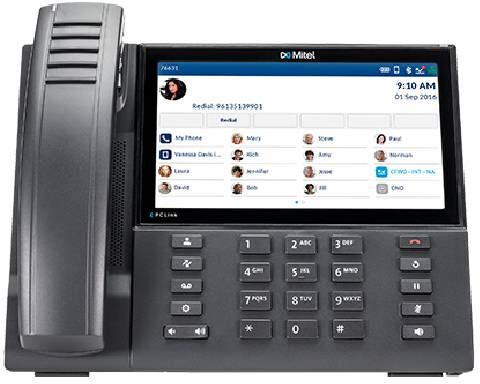 Mitel 6940W IP Téléphone de bureau IP avec connexion Ethernet et combiné sans-fil.