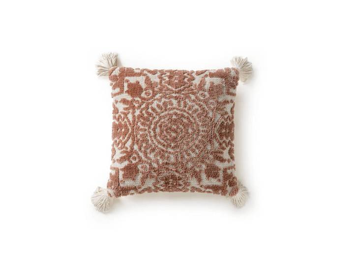 benuta Kissenbezug Elias Terracotta 45x45 cm, Grafikmuster, Quadratisch, 45x45 cm, Heimtextilien, Bettwäsche & Leintücher, Bettwäsche