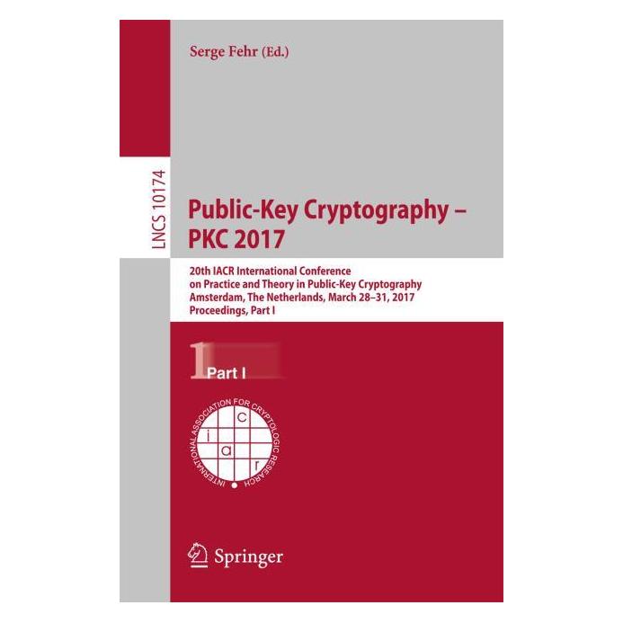 Springer Public-Key Cryptography - PKC 2017 (Englisch, Softcover, Serge Fehr) (55891272)