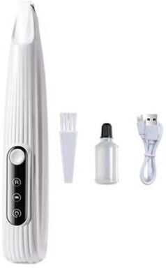 Happy Pet Pantry Waterproof Dog Paw Trimmer With LED Light & Smart Display white