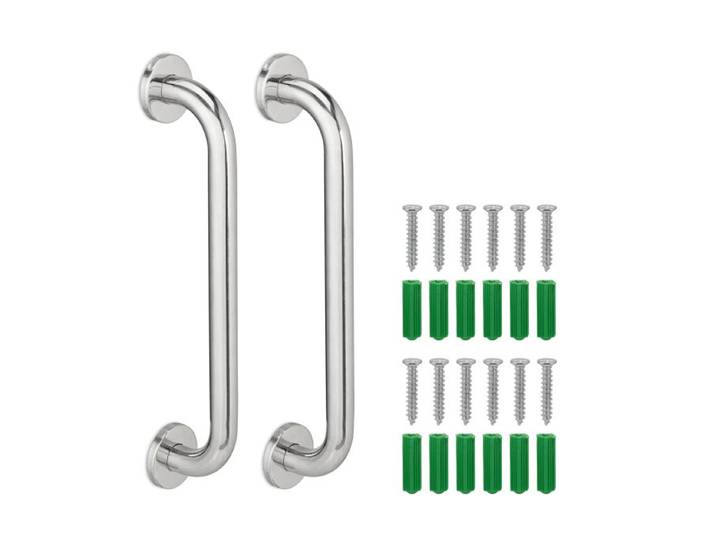 Relaxdays 2x barres d'appui de salle de bain