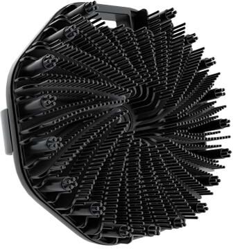 Uplifted Finds Silicone Body Scrubber Shower Brush With Non Slip Hand Strap black