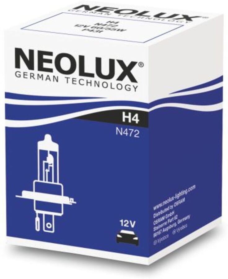 Glühlampe Halogen NEOLUX H4 12V, 60/55W, 1 Stück