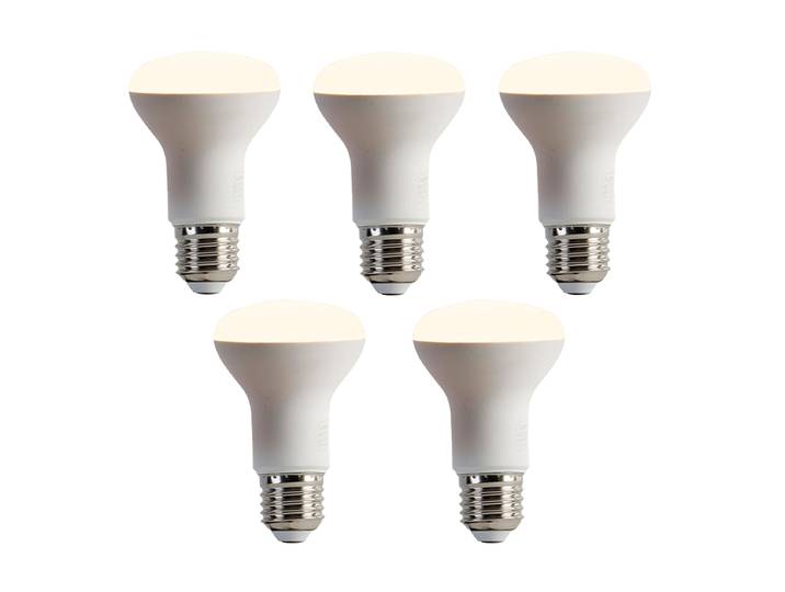 Lot de 5 ampoules LED E27 dimmables R63 6,2 W 520 lm 2700 K