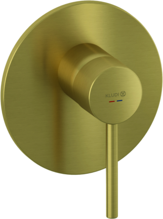 Kludi Bozz Brausearmatur 38755N076 Unterputzarmatur, Durchflussmenge 28 l/min, brushed gold