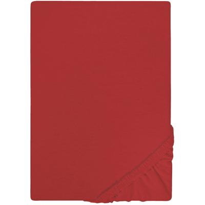 Spannbettlaken "Jersey-Kids", rot, B:70cm L:140cm, Jersey, Obermaterial: 100% Baumwolle, CASTELL - MARKENBETTWÄSCHE, Bettlaken, Spannbettlaken, mit Rundumgummizug