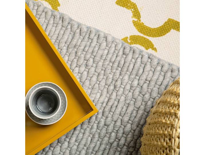 Wollteppich My Forum Beige/Beige 120 x 170cm Mischgewebe