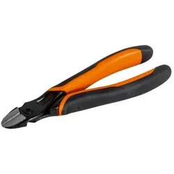 Bahco, Bolzenschneider + Seitenschneider, ERGO Seitenschneider mit Zwei-Komponenten-Griff, phosphatiert, 160 mm, Industrieverpackung (160 mm)