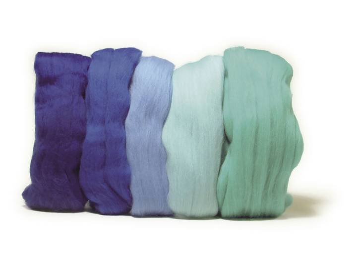 Rayher Merino-Kammzug Superfein 18 µ 5 × 10 g
