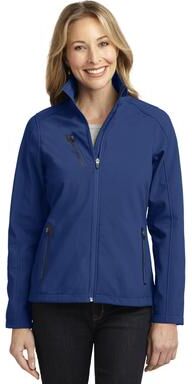 Port Authority L324 Women's Welded Soft Shell Jacket in Estate Blue size 3XL   Fleece