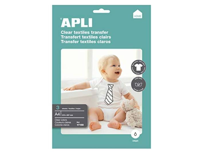 APLI 17168 - Transfer Paper A4 witte kledingstukken 3 vellen