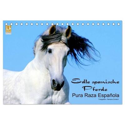 Edle spanische Pferde - Pura Raza Espanola (Tischkalender 2027 DIN A5 quer), CALVENDO Monatskalender