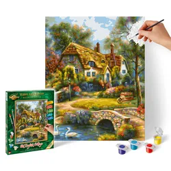 Schipper Malen nach Zahlen - Motiv Gruppe Klassiker / Tiere - Old English Cottage Malen nach Zahlen