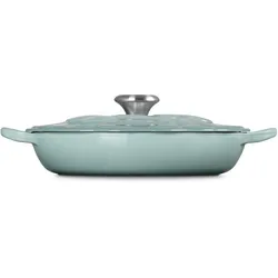 Le Creuset Flower Sea Salt, Pfanne + Kochtopf, Blau