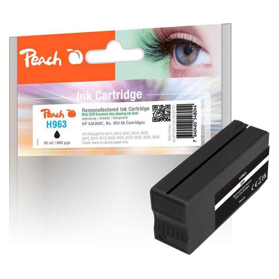 Peach Toner HP No. 963 BK, 3JA26AE Black (BK) (0F321741)