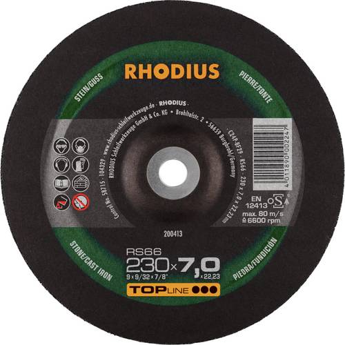 Rhodius 200413 RS66 Schruppscheibe Stein, Guss 10St.