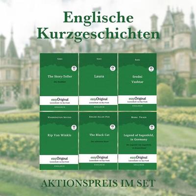Englische Kurzgeschichten (Bücher + Audio-Online) - Lesemethode von Ilya Frank, Set von Edgar Allan Poe,Hector Hugh Munro (Saki),Mark Twain,Washington