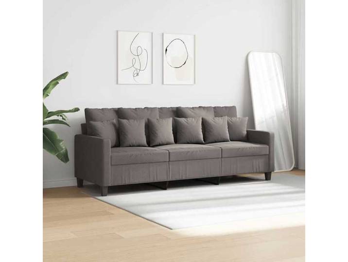En soldes - Canapés pour 3 places - Canapé triple Sofa Fixe journée 2 Ans Garantie - Taupe 180cm Tissu 198x77x80cm 8_4330242