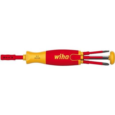 Wiha VDE Bit-Schraubendreher 6teilig Schlitz, Pozidriv, Plus/Minus