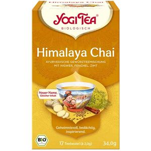 YogiTea Tee Himalaya Chai, BIO, Chai, Gewürz- & Kräutertee, 34 g, 17 Beutel