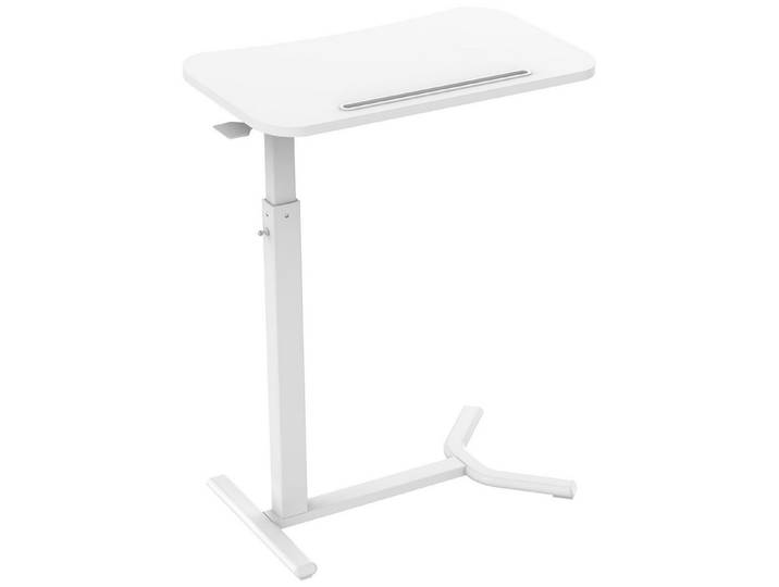ESMART Beistelltisch EAS-121 (60 x 38 cm), Mobiler stufenlos pneumatisch höhenverstellbarer Beistelltisch