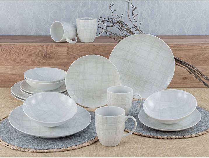 Service Home Shabby Chic 31 x 31 x 39cm Blanc