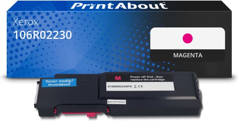 PrintAbout Toner kompatibel mit Xerox 106R02230 - Magenta