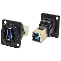 RS PRO USB-Durchführung 3.0 A B Buchse / 1.8A, Tafelmontage, Elektronikkabel + Stecker
