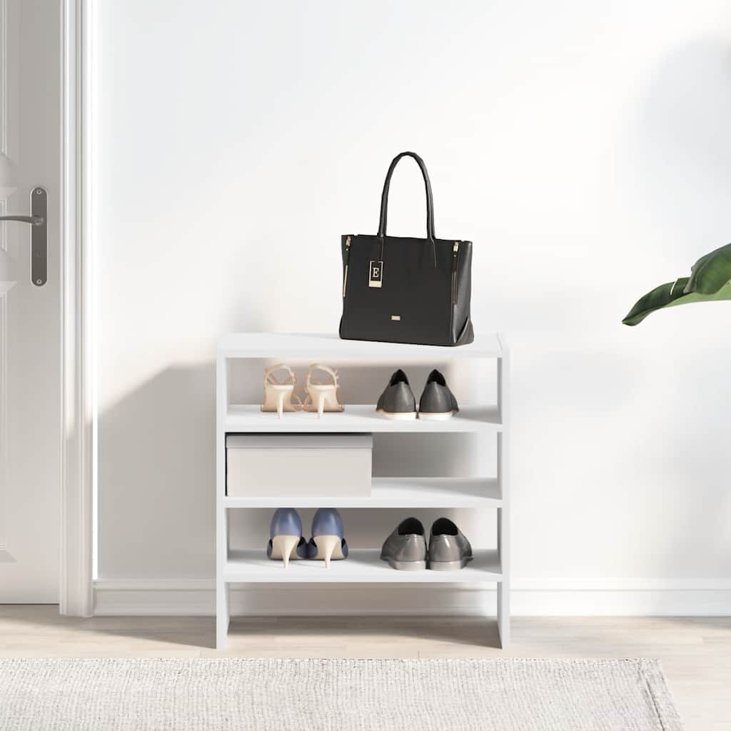Latitude Run 6 Pair Shoe Rack White 6