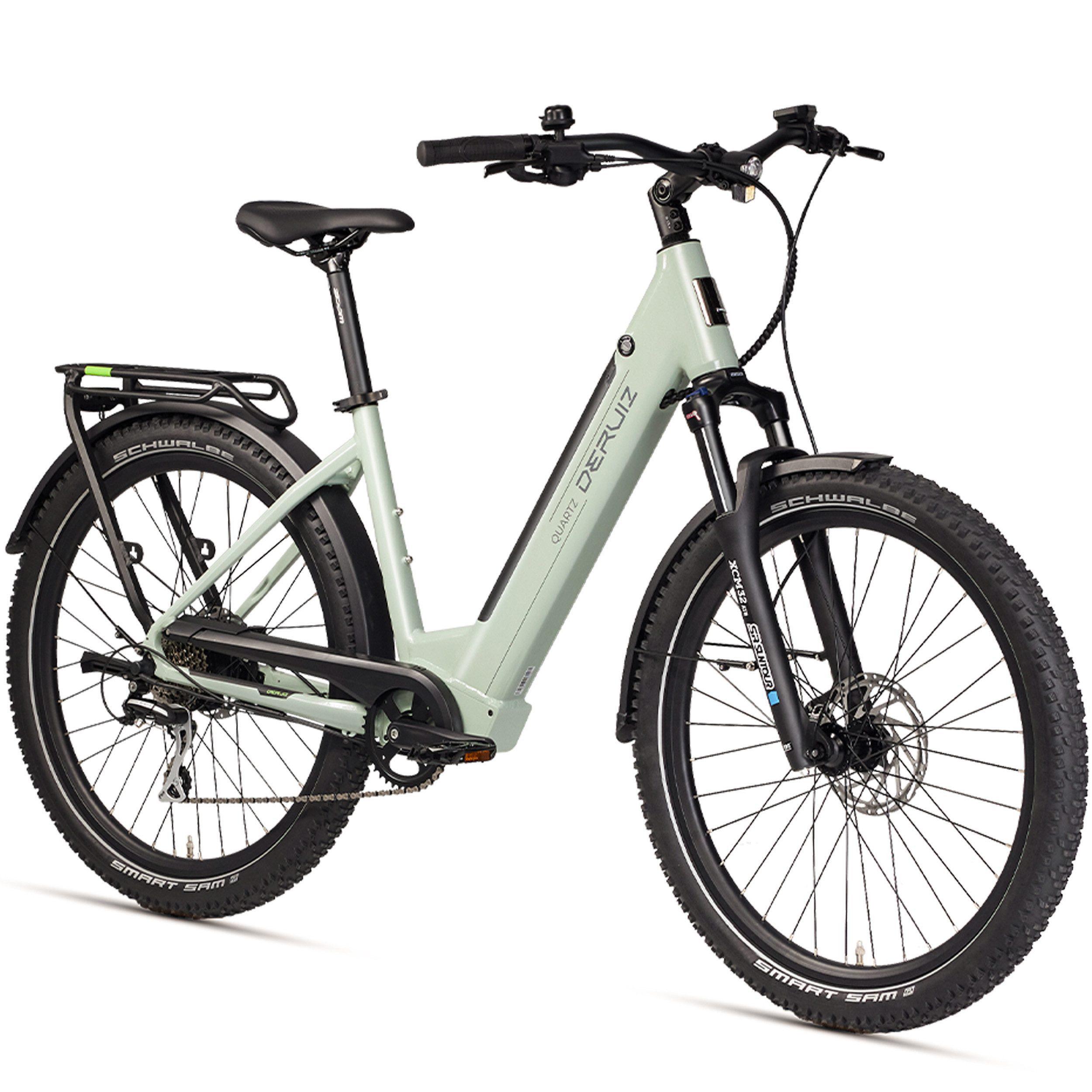 E-Bike Trekkingrad Quartz SUV, 28 Zoll E-bike MTB Bereifung 8 Gang SHIMANO Acera RD-M360 SGS Schaltwerk, Kettenschaltung, Hinterradmotor, 644 Wh