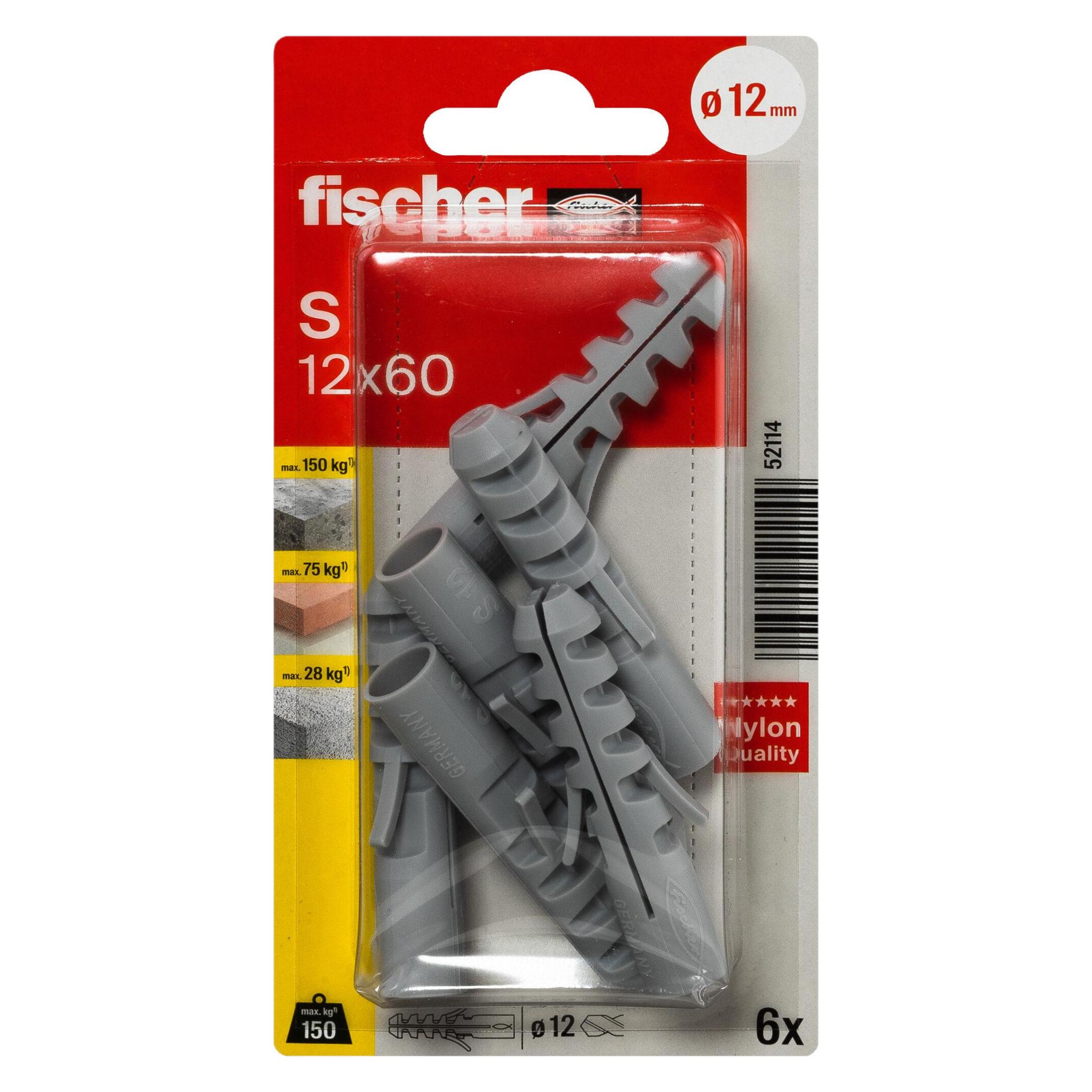 Fischer Dübel S 12 K (6 Stk.) (052114)