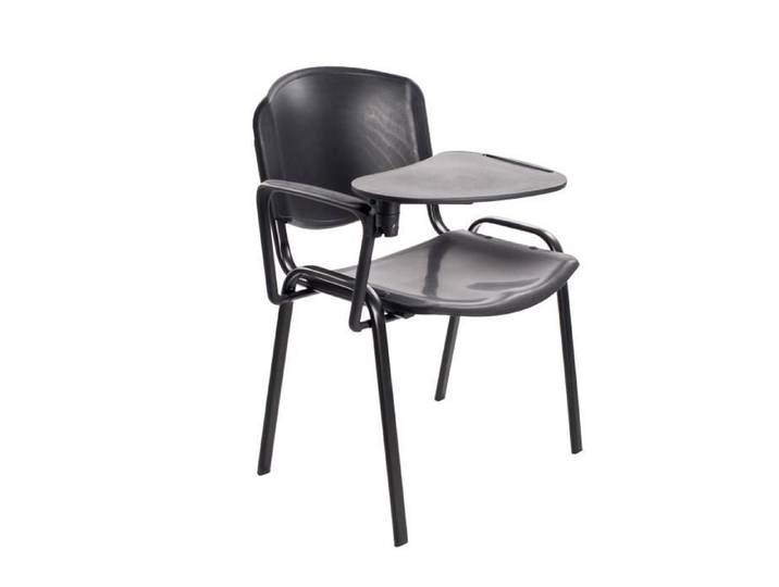 Lot de 6 Chaises empilables en plastique NOIR - IDRALITE - Entrée - Intérieur - Essentiel