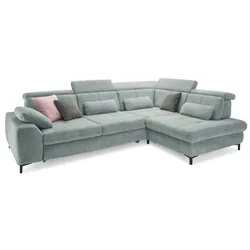 set one by Musterring Ecksofa SO 3400 Stoff Blau Ocean