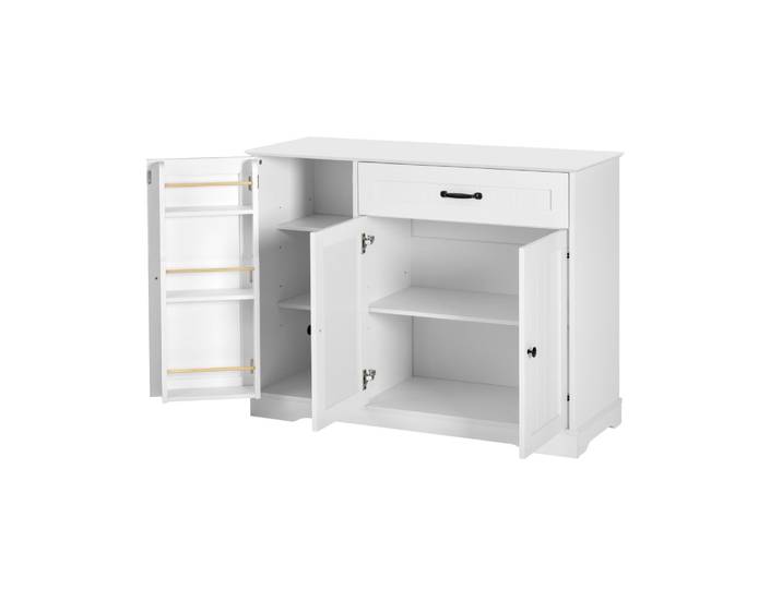 Buffet en mdf avec rangement blanc