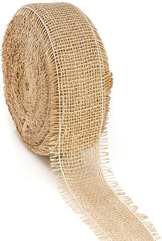 Rupfenband, natur, 6 cm, 20 Meter