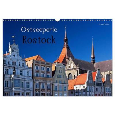 Ostseeperle Rostock (Wandkalender 2027 DIN A3 quer), CALVENDO Monatskalender