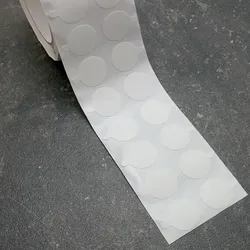 Doppelseitige Klebepunkte, beidseitig stark haftend, Papiervlies, 30 mm, 1000 Stück, transparent