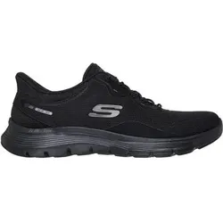 SKECHERS Damen Slipper FLEX APPEAL 5.0-EASY BREEZY, Größe 41 in Schwarz Schwarz