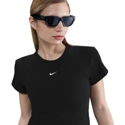 NIKE Sportswear Rib T-Shirt Damen 010 - black XL