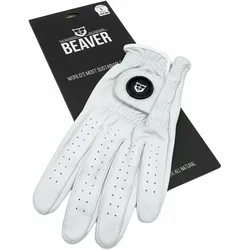 Beaver Golf Handschuh Cabretta, weiss