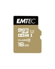EMTEC Gold+ Flash-Speicherkarte SD-Adapter inbegriffen 16 GB Class 10 microSD Gold (ECMSDM16GHC10GP)