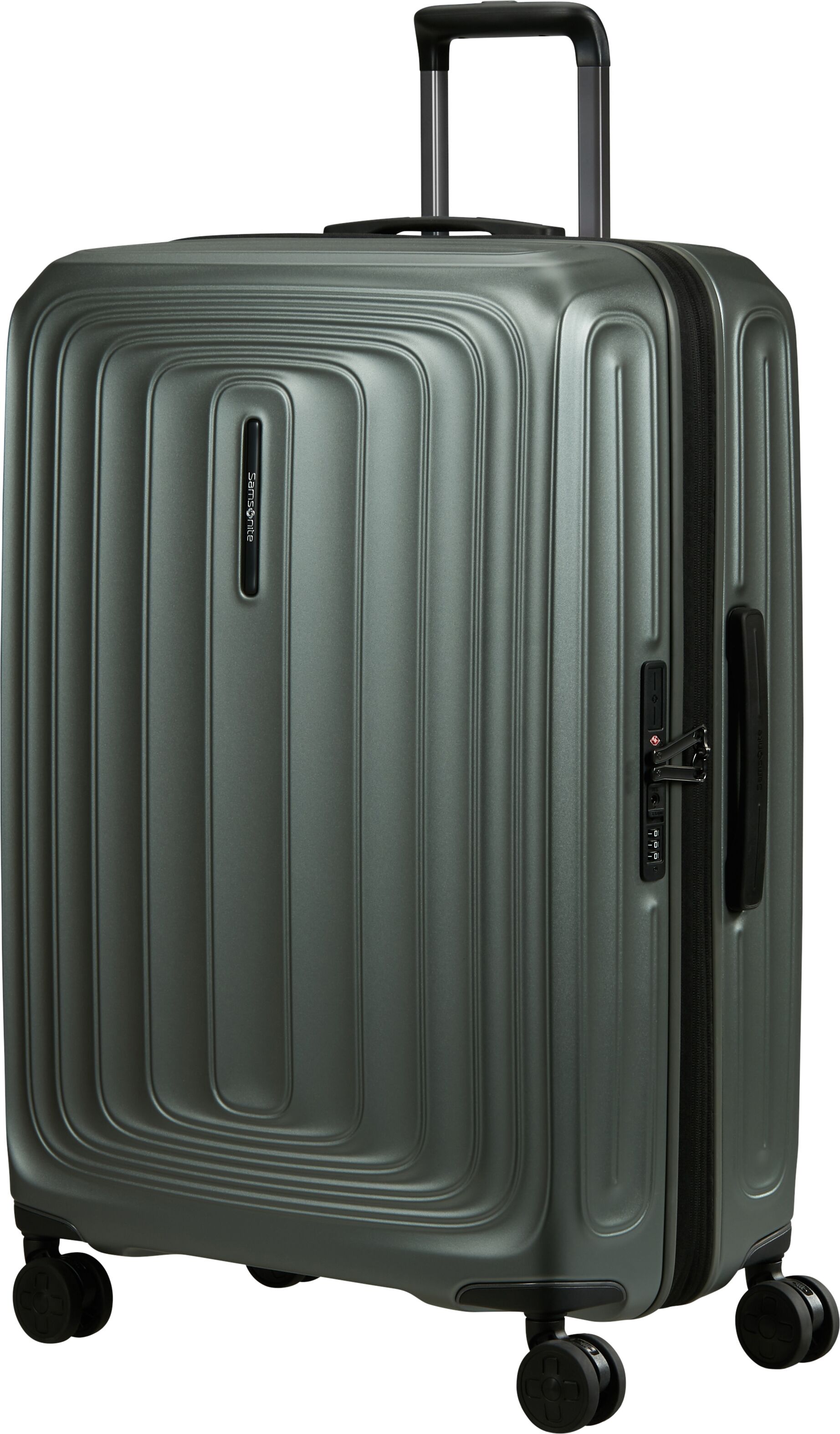 Samsonite "2WANDER" 107 l 4 Rollen aus robustem Polycarbonat, mit Adressetikett und Dehnfalte