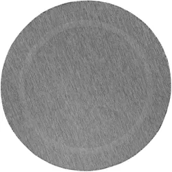 TEPPICH Outdoor ALSTER in Grau, einfarbig, Ø 160 cm