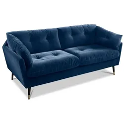 BOOOM Sofa Japan Stoff Dark Blue 3-Sitzer